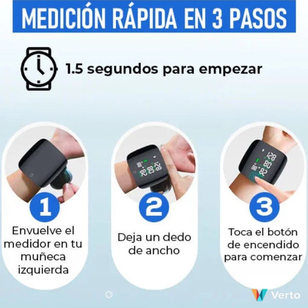 TENSIÓMETRO DIGITAL DE MUÑECA. TU SALUD EN TUS MANOS