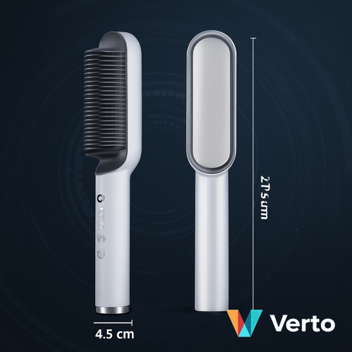 Plancha Cepillo Alisador Pelo Eléctrico. Cabello liso en minutos
