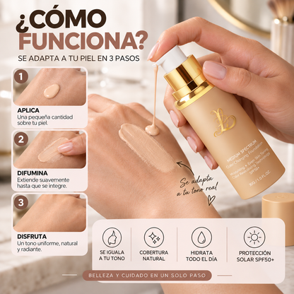 Base Inteligente 4en1 - Iguala tu tono, cubre e hidrata tu piel