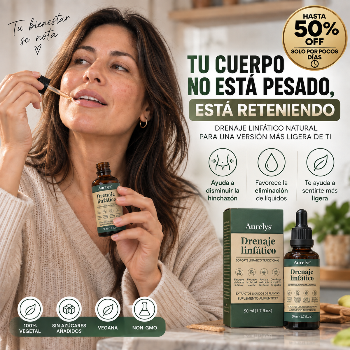 Drenaje Linfático Aurelys - apoya el drenaje natural de tu cuerpo