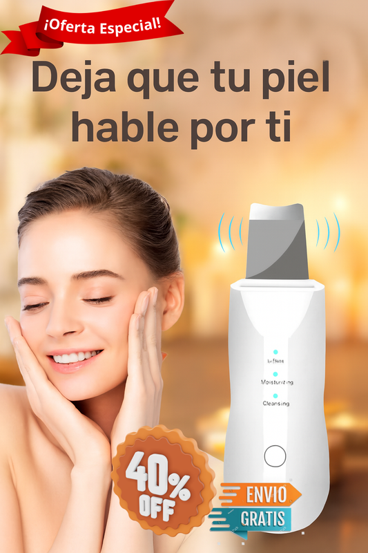 Limpiador Ultrasónico Facial. Deja que tu piel hable por ti